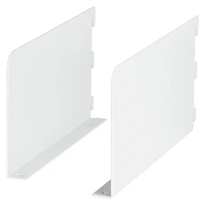 Dolle Soporte de estanterías - L x Al: 250 x 128 mm, Carga soportada: 65 kg, Blanco - Vista angular