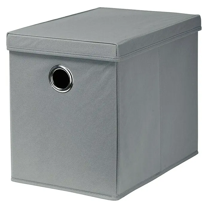 Dolle Caja de almacenaje Combibox - L x An x Al: 385 x 260 x 320 mm, Polipropileno, Gris - Vista angular