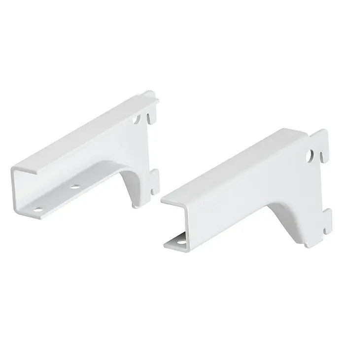Dolle Walk In Soporte de estanterías - Carga soportada: 25 kg, Blanco alpino - Vista de perfil izquierdo