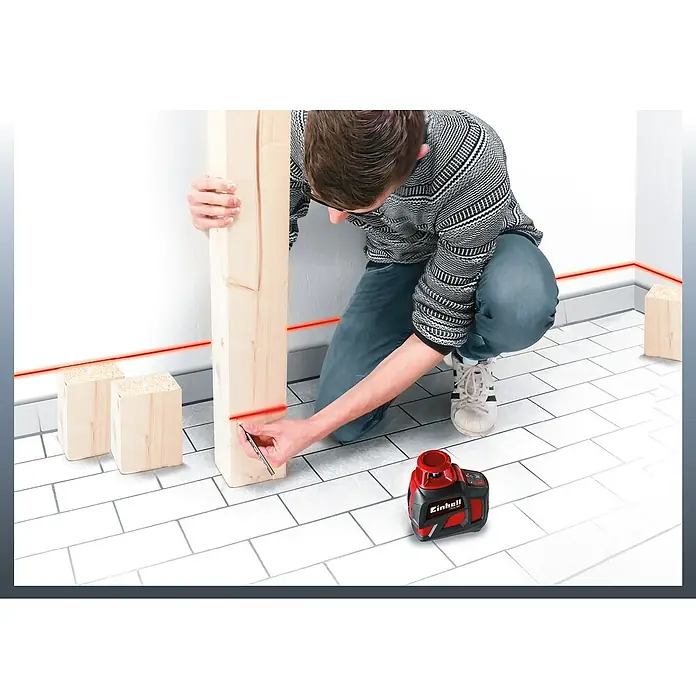 Einhell Kreuzlinienlaser TE-LL 360 - Max. Arbeitsbereich: 20 m - Stimmungsaufnahme