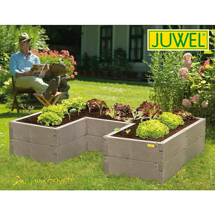 Juwel Visoka gredica - 125 x 185 x 40 cm, Plastika - Živopisni prikaz