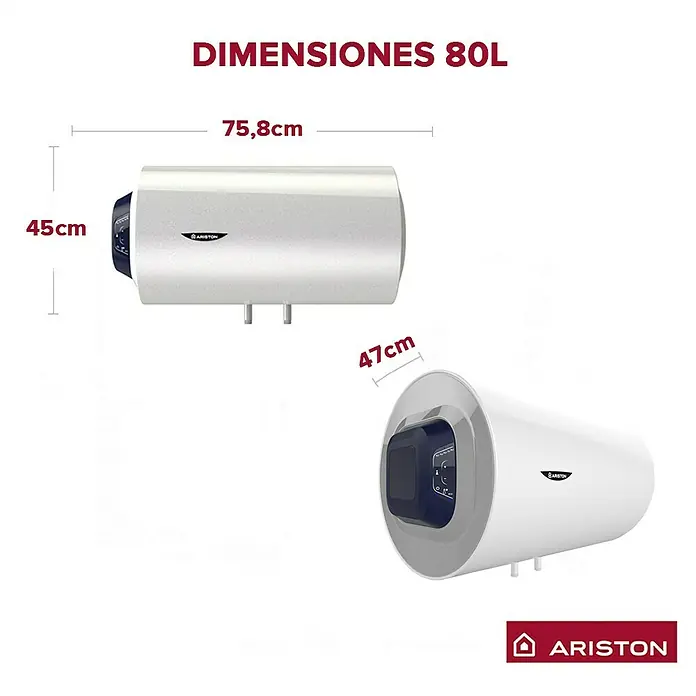 Ariston Termo eléctrico Blu1 Eco H 80 - 75 l, 1.500 W