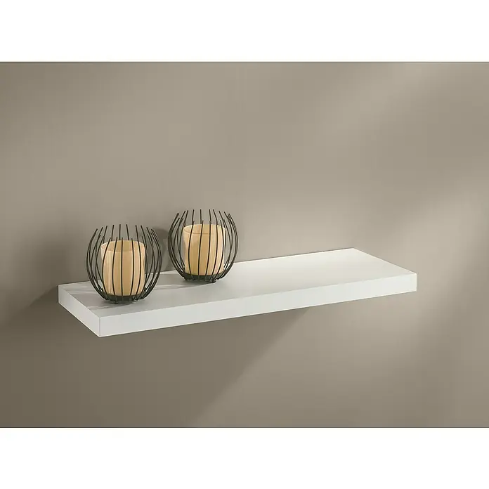 Dolle Wandregal Basic - L x B x H: 44,5 x 20 x 3,7 cm, Weiß, Belastbarkeit: 30 kg - Stimmungsaufnahme