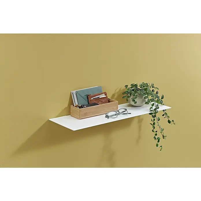 Dolle Wandregal Katana - L x B x H: 60 x 20 x 4,5 cm, Weiß - Stimmungsaufnahme