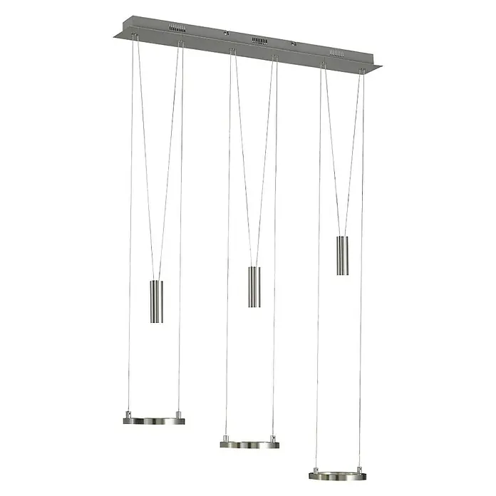 WOFI LED-Pendelleuchte Jessi - Höhe: 150 cm - Diagonale Ansicht