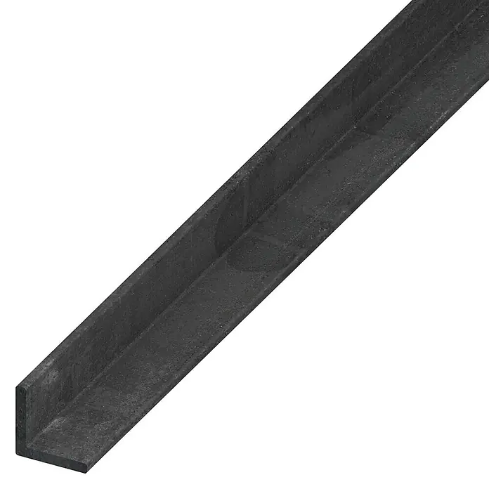 Winkelprofil - L x B x H: 1.000 x 50 x 50 mm, Stärke: 4 mm, Warmgewalzter Stahl, Stahlgrau - Detailaufnahme
