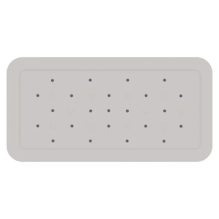 Diaqua Podloga za kadu Smoothie - 71 x 35 cm, PVC, Sive boje - Pogled s gornje strane