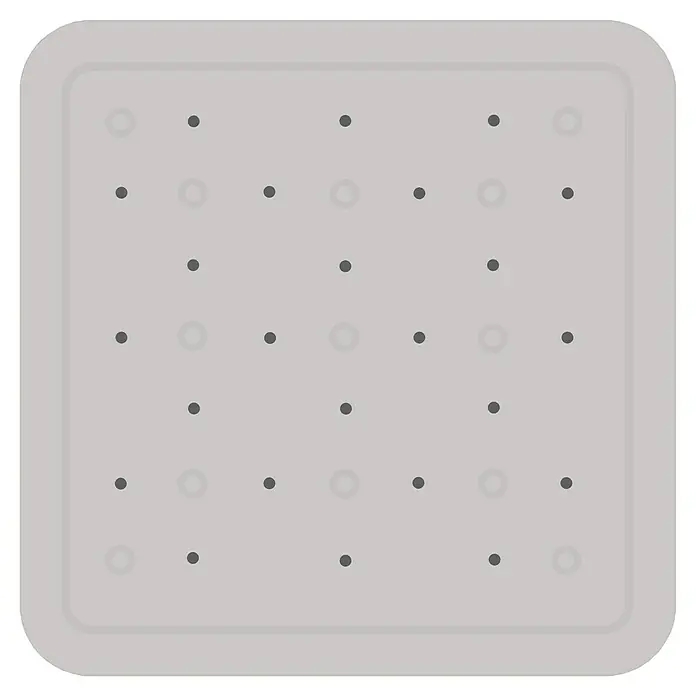 Diaqua Podloga za tuš kabinu - 53 x 53 cm, PVC, Sive boje - Pogled s gornje strane