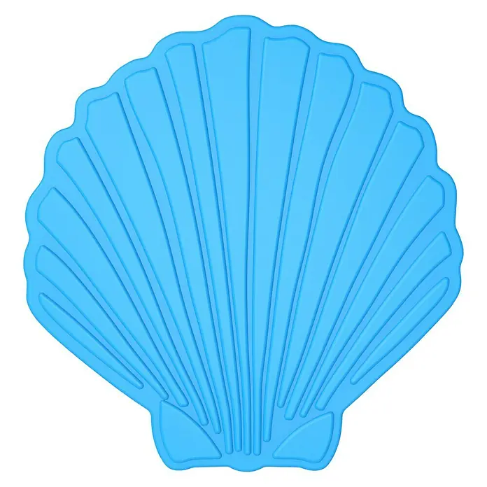 Diaqua Podloga za kadu Minis školjka - 5 Kom., PVC, Svijetloplave boje - Pogled s gornje strane