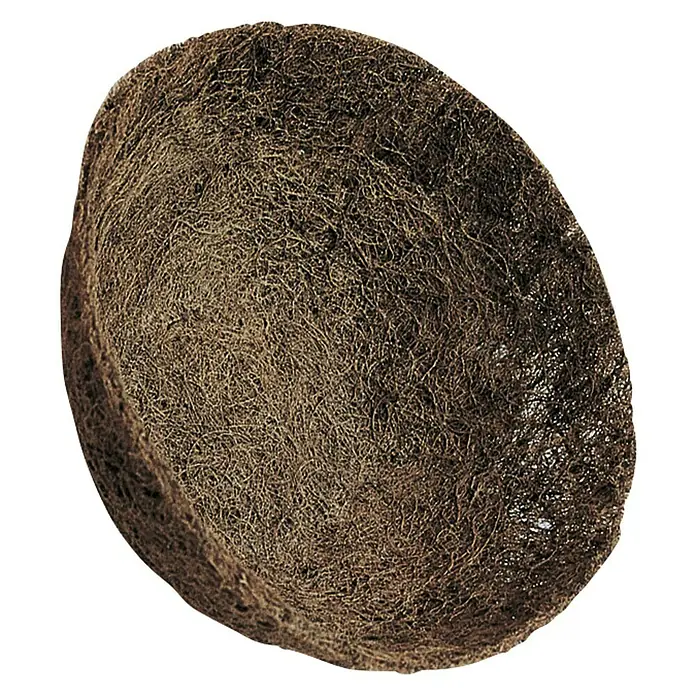 Maceta de fibra natural de coco - Diámetro: 35 cm, Marrón, Redonda - Vista de perfil derecho