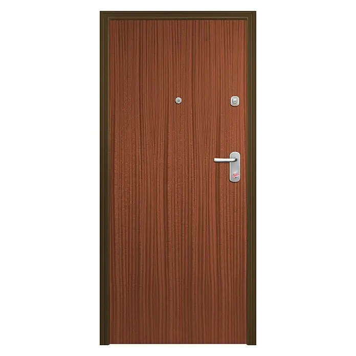 Solid Elements Puerta de entrada interior Acorazada - 80 x 204 cm, Izquierda, Sapelly - Vista frontal