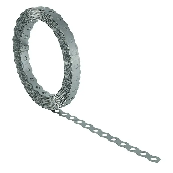 UBB Lochband - 10 m x 12 mm, Verzinkt - Rechte Seitenansicht