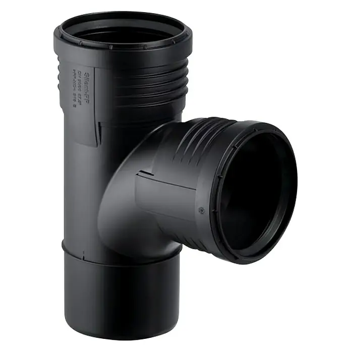 Geberit Silent PP-Abzweig - DN 100/100, 87,5 ° - Vorderansicht
