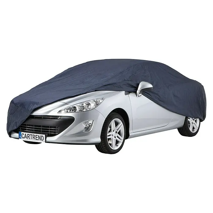 Cartrend Auto-Vollgarage - Größe: L, Blau - Diagonale Ansicht