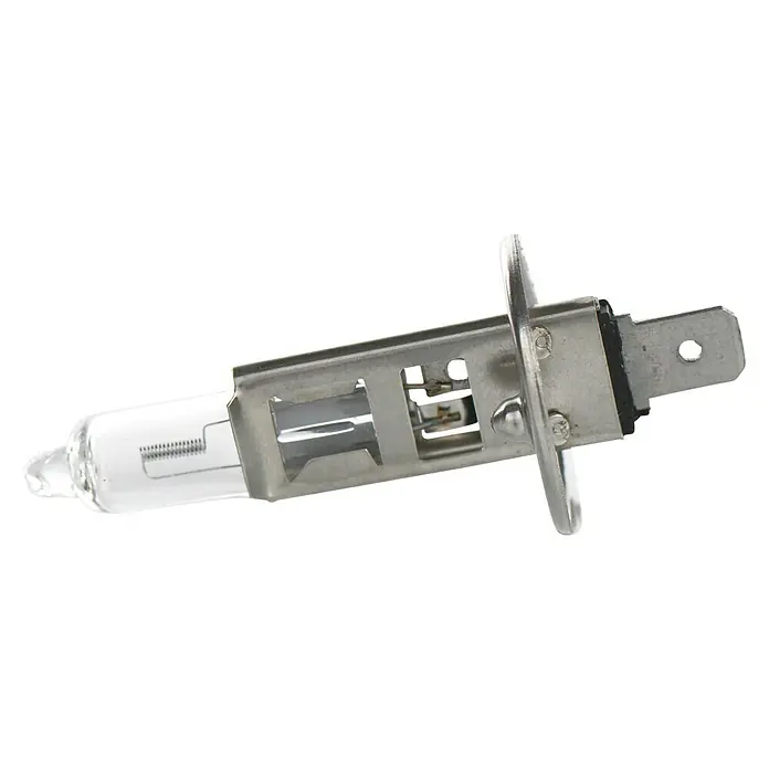 Bosch Halogen-Scheinwerferlampe Plus 90 - H1, 55 W, 12 V, 1 Stk. - Linke Seitenansicht