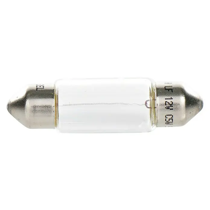 Bosch Glühlampe Pure Light - C5W, 5 W, 12 V, Weiß, 1 Stk. - Vorderansicht