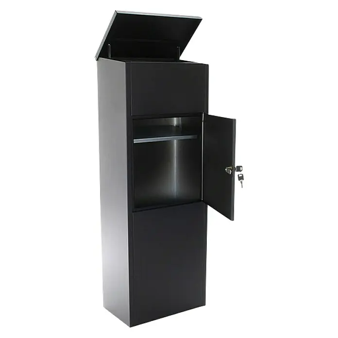 Rottner Paketbox Parcel Keeper - L x B x H: 230 x 380 x 1.050 mm, Geeignet für: Pakete bis 310 x 290 x 155 mm - Diagonale Ansicht