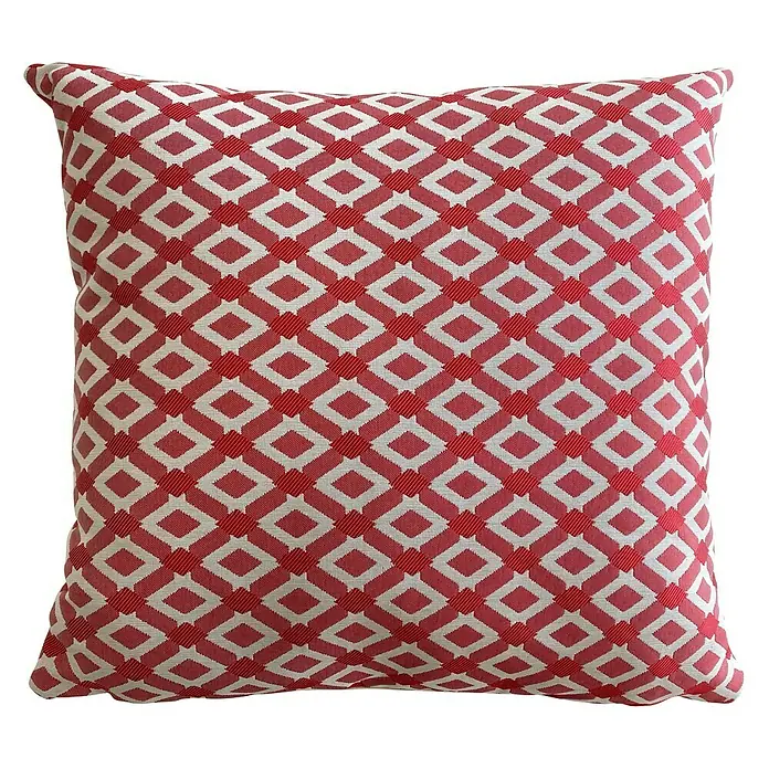 Cojín Phlox - Rojo, 45 x 45 cm, 75 % poliéster, 25 % algodón - Vista frontal