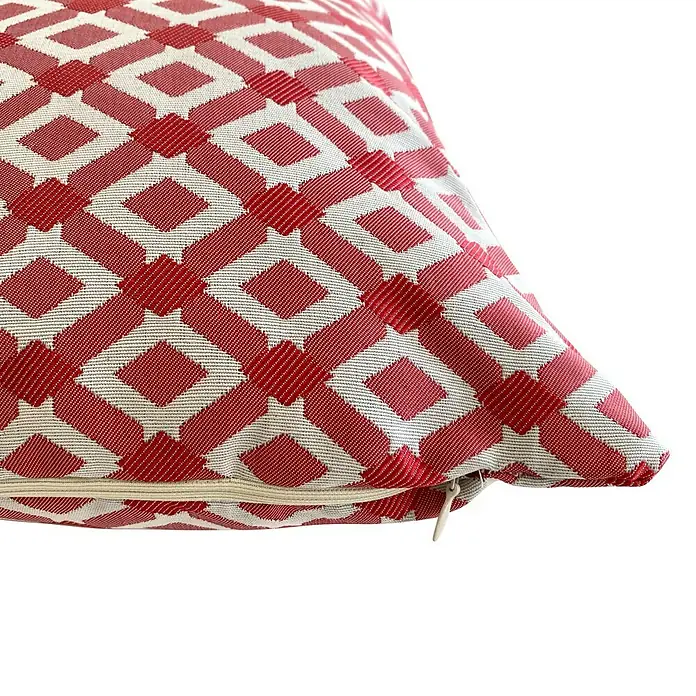 Cojín Phlox - Rojo, 45 x 45 cm, 75 % poliéster, 25 % algodón - Primer plano