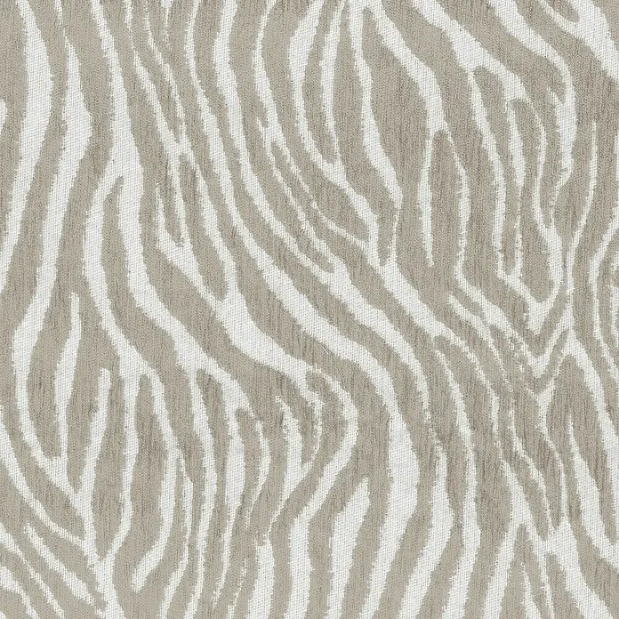 Cortina con ollaos Odín cebra - 140 x 270 cm, 85% poliéster y 15% algodón, Beige - Primer plano