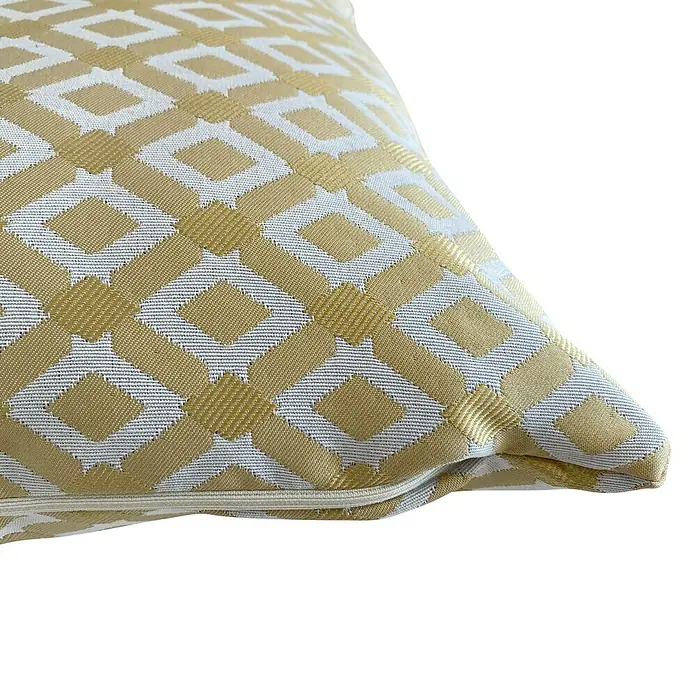 Cojín Phlox - Oro, 45 x 45 cm, 75 % poliéster, 25 % algodón - Primer plano
