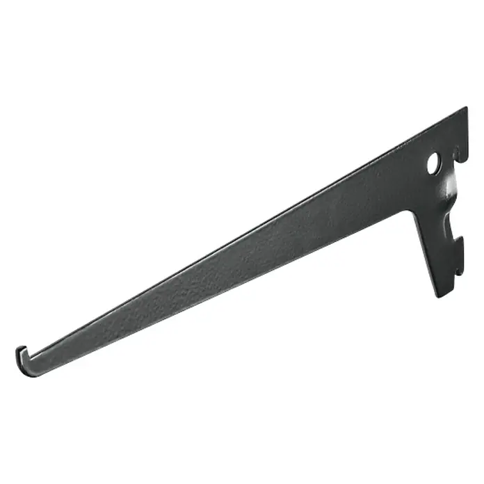 Dolle Regalträger - Länge: 15 cm, Belastbarkeit: 55 kg, Schwarz - Linke Seitenansicht