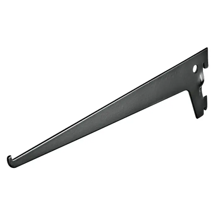 Dolle Regalträger - Länge: 30 cm, Belastbarkeit: 55 kg, Schwarz - Linke Seitenansicht