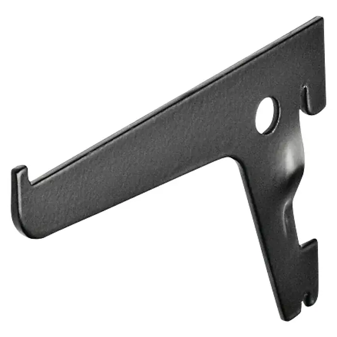 Dolle Regalträger - Länge: 10 cm, Belastbarkeit: 55 kg, Schwarz - Linke Seitenansicht