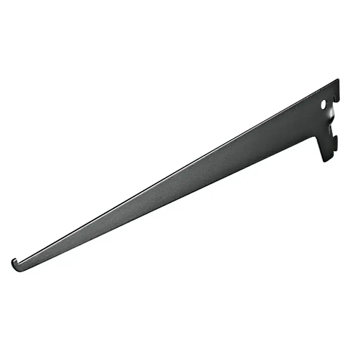Dolle Regalträger - Länge: 40 cm, Belastbarkeit: 55 kg, Schwarz - Linke Seitenansicht