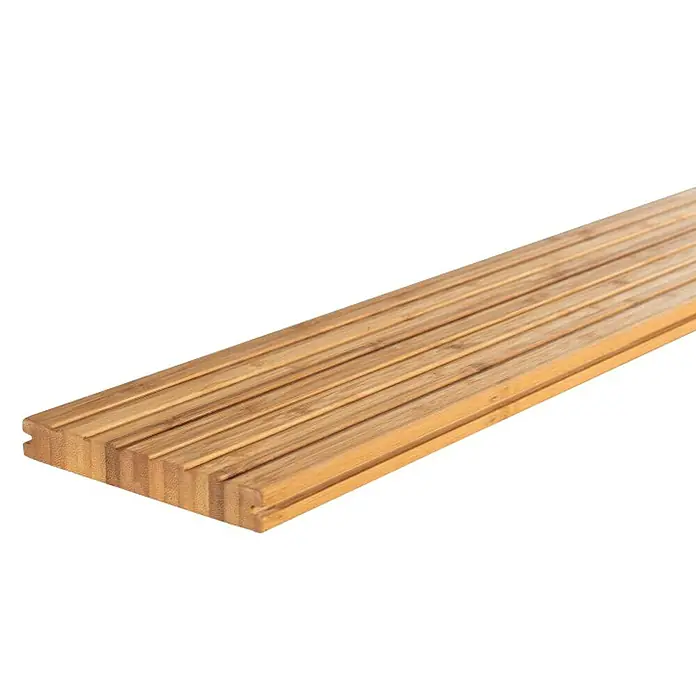 Terrassendiele - Bambus, 300 x 14 x 2 cm - Diagonale Ansicht