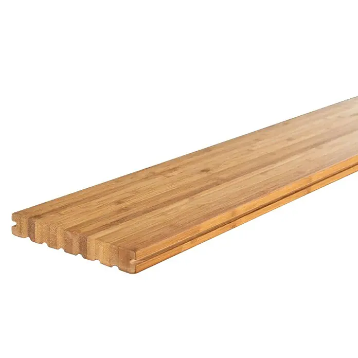 Terrassendiele - Bambus, 300 x 14 x 2 cm - Diagonale Ansicht