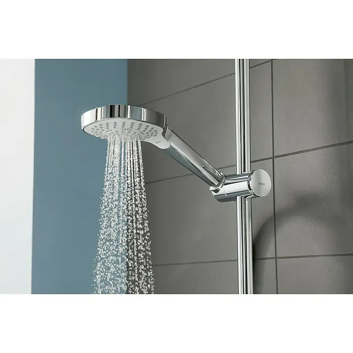 Hansgrohe Croma E Duschsystem Showerpipe 280 1jet Varia - Mit Thermostatarmatur, Lochabstand: 80 cm - 90 cm, Anzahl Strahlarten: 4 Stk., Chrom - Stimmungsaufnahme