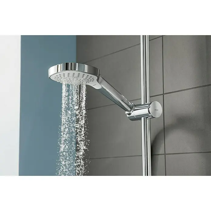 Hansgrohe Croma E Duschsystem Showerpipe 280 1jet Varia - Mit Thermostatarmatur, Lochabstand: 80 cm - 90 cm, Anzahl Strahlarten: 4 Stk., Chrom - Stimmungsaufnahme