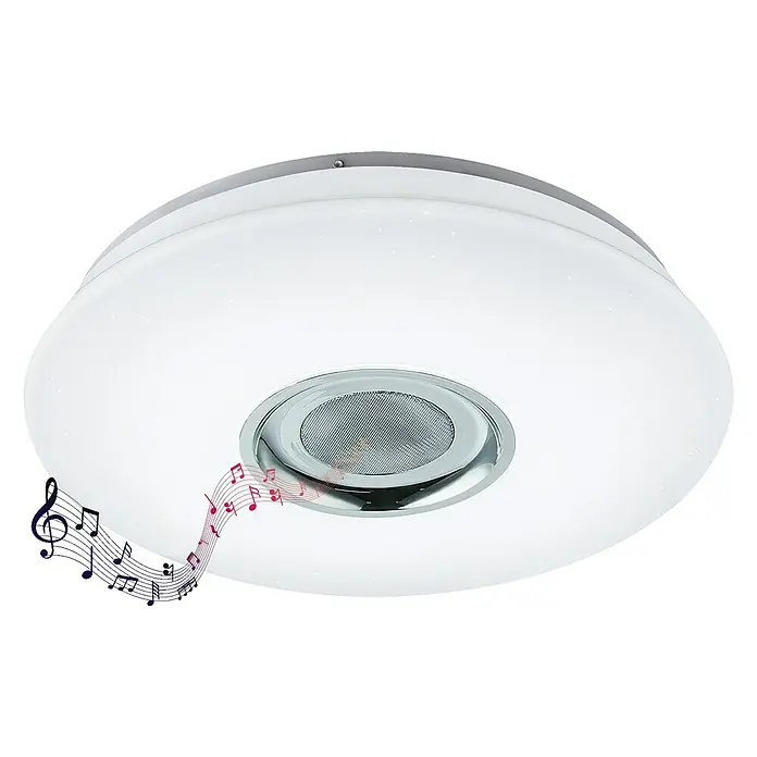 Okrugla stropna LED svjetiljka Melodia - 24 W, Bijele boje, RGB - Pogled odozdo