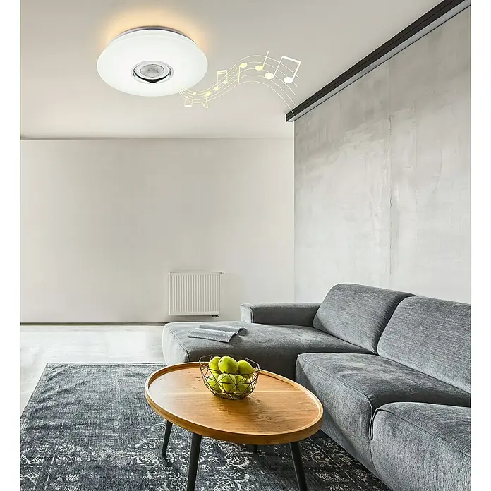 Okrugla stropna LED svjetiljka Melodia - 24 W, Bijele boje, RGB - Živopisni prikaz