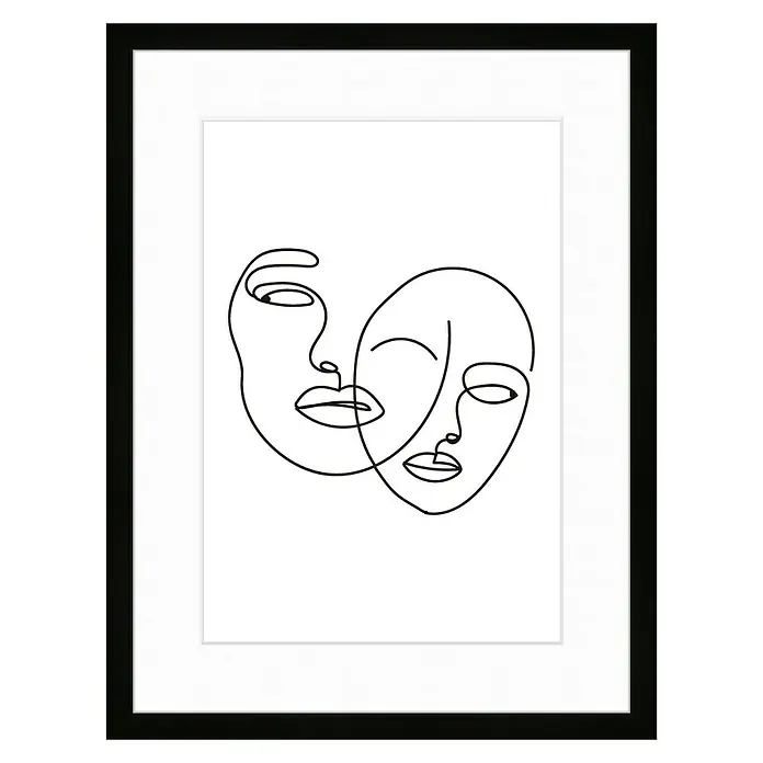 Nielsen Bilderrahmen Apollo - Schwarz, 30 x 40 cm, Holz - Vorderansicht