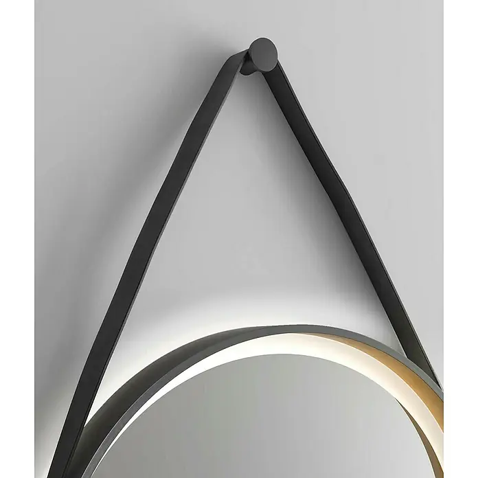 DSK Led-lichtspiegel Black Verano Ø 55 cm - Led, Diameter: 55 cm, Zwart/Goud - Close-up
