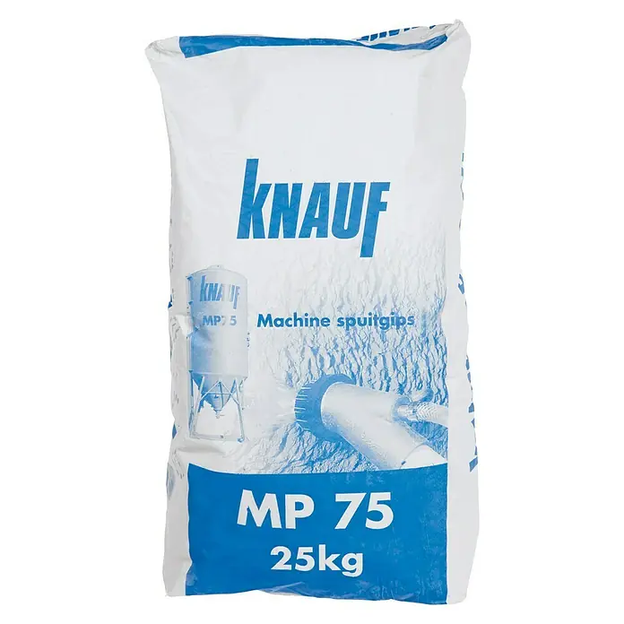 Knauf Machinepleister MP75 - 25 kg, Binnen - Vooraanzicht