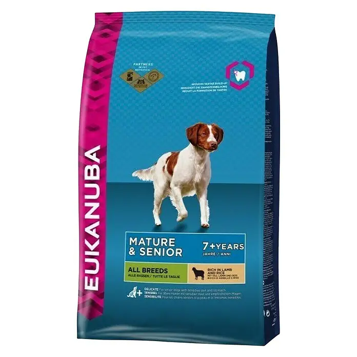 Eukanuba Hondenvoer Mature & Senior - 7 jaar, 12 kg - Vooraanzicht