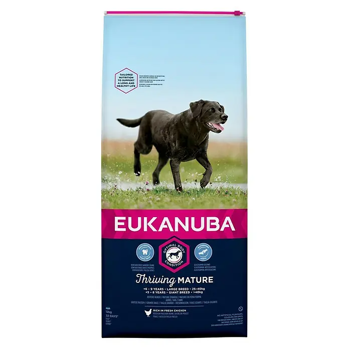 Eukanuba Hondenvoer Thriving Mature Large Breed - 6 jaar - 9 jaar, 12 kg - Vooraanzicht