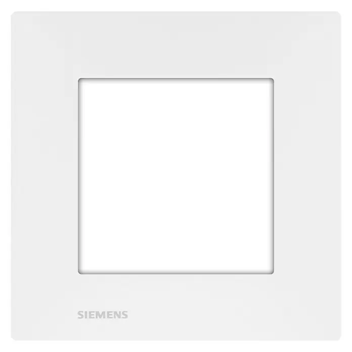 Siemens DELTA Viva Afdekraam 1-voudig - Kunststof, Wit, Enkelvoudig - Vooraanzicht