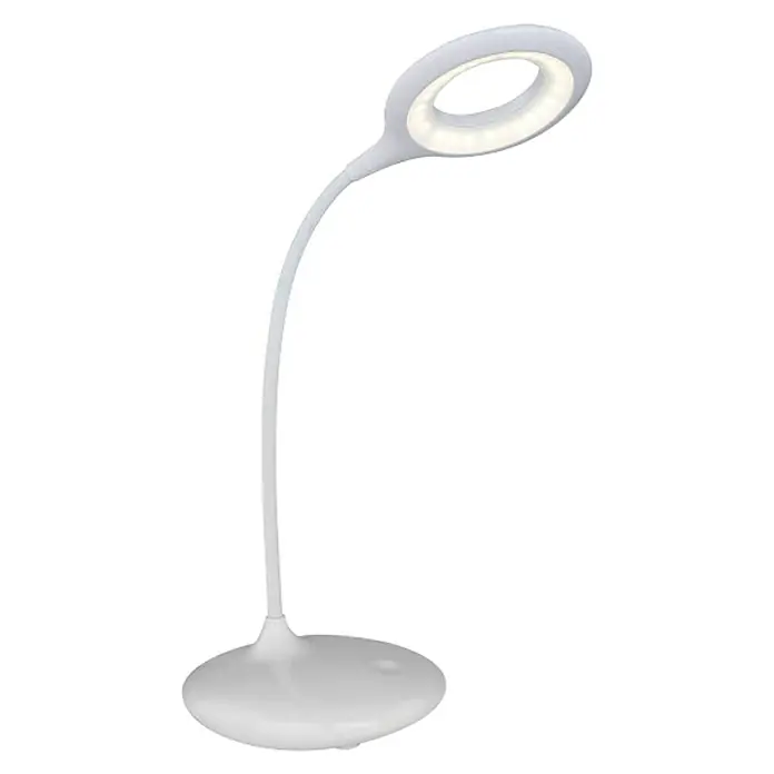 Globo LED-Tischleuchte Pia - 5 W, L x B x H: 40 x 12,5 x 49 cm, Weiß, Neutralweiß - Rechte Seitenansicht