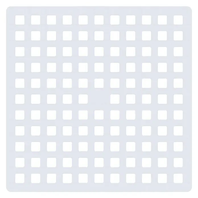 Diaqua Podloga za tuš kabinu - D x Š: 53 x 53 cm, PVC, Prozirno - Pogled odozgo