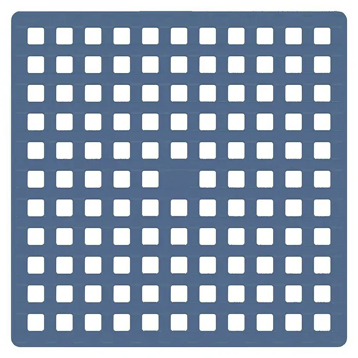 Diaqua Podloga za tuš kabinu - D x Š: 53 x 53 cm, PVC, Indigo - Pogled odozgo