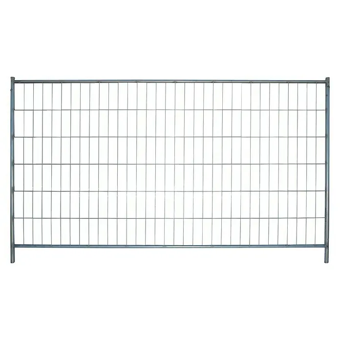 Mobilzaun - L x H: 3,5 x 2 m, Maschenweite: 290/100 mm, Feuerverzinkt - Vorderansicht