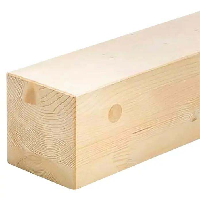 Viga de madera - L x An x Al: 300 x 16 x 16 cm, Pino/abeto - Primer plano