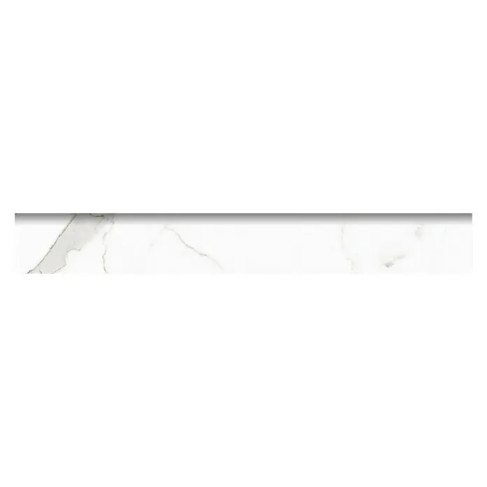 Zócalo cerámico Palatina Brillante - 8 x 60,5 cm, Blanco - Vista descendente