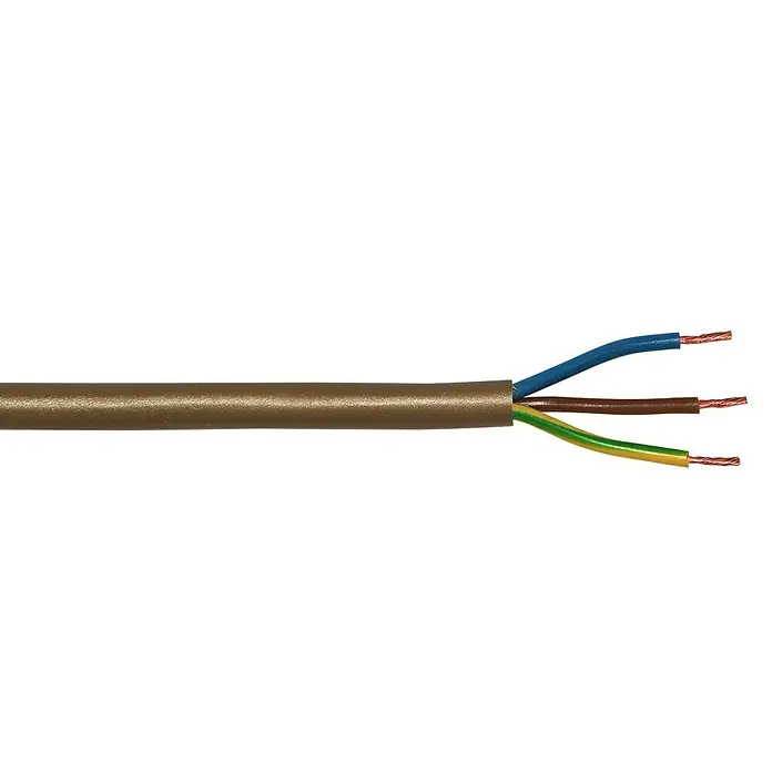 Kabel po dužnom metru - H03VV-F3G0,75, Zlatne boje - Detaljan prikaz