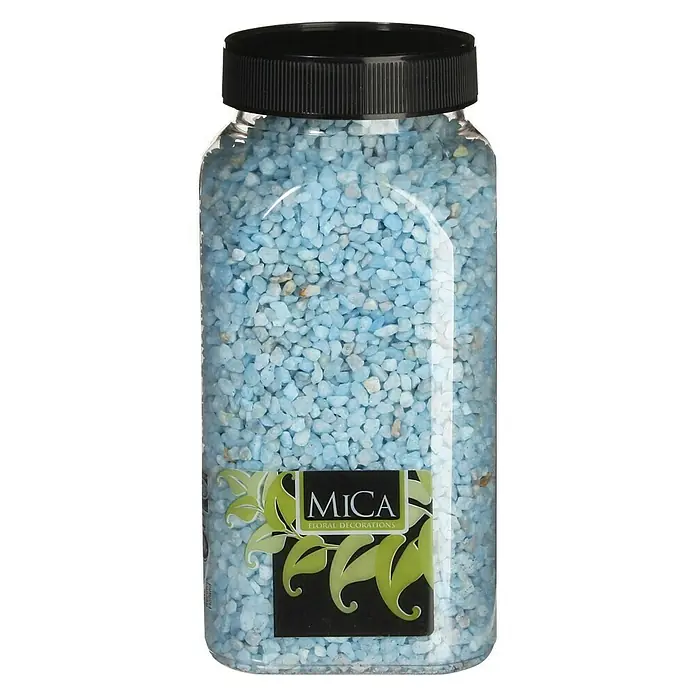 Piedras decorativas mini - Azul, Tamaño de grano: Ø 2 - 3 mm, 1 kg - Vista frontal