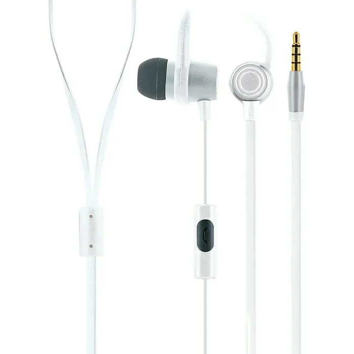 Schwaiger In Ear Kopfhörer - Klinkenstecker 3,5 mm, Weiß, 1,2 m - Vorderansicht